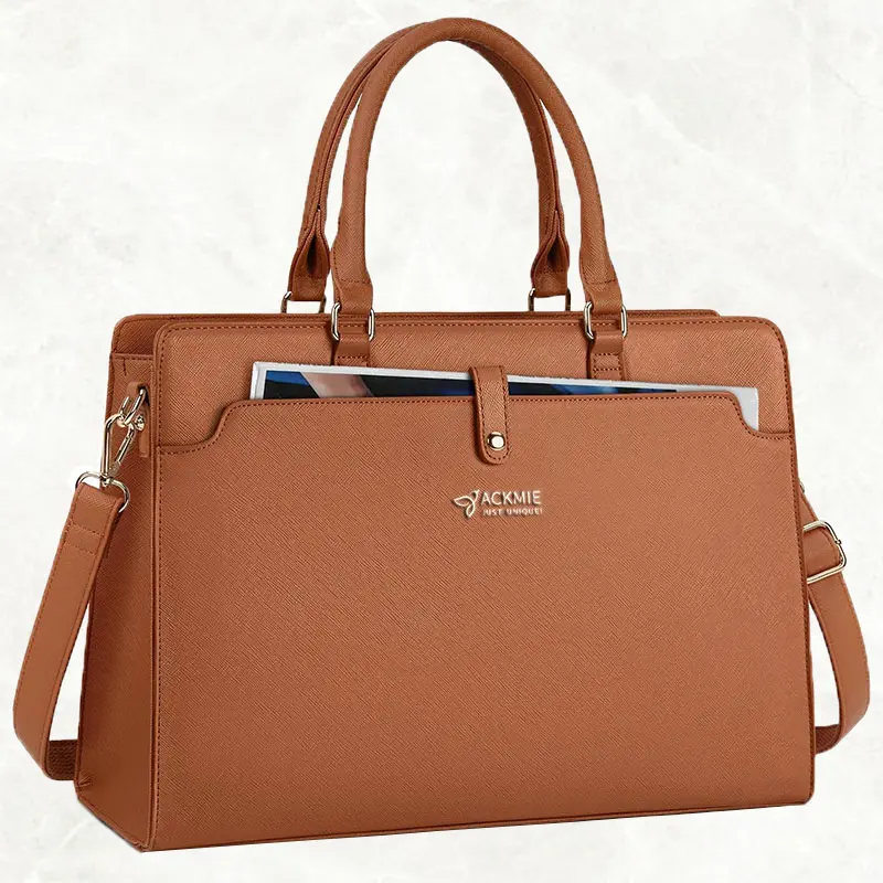 15.6 Inch Leather Laptop Business Shoulder Bag