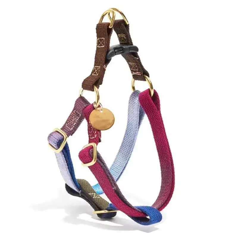 Colorful Cotton Woven Adjustable Pet Harness