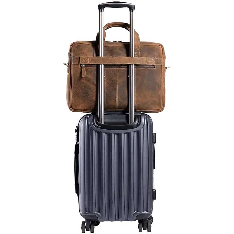 18-inch Laptop Leather Laptop Bag Messenger Bag