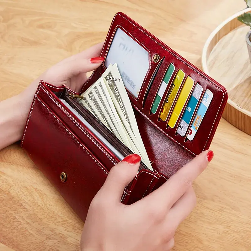 PU Leather Women's Wallet Women's Leather Clutch Bag