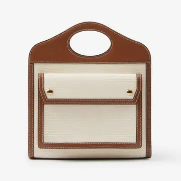 Mini Pocket Tote Bag with Shoulder Strap