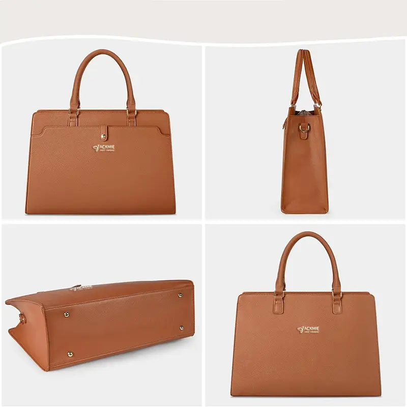 15.6 Inch Leather Laptop Business Shoulder Bag
