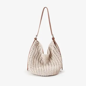 Straw Beach Bag Woven Bag Straw Tote Bag Women's Shoulder Bag