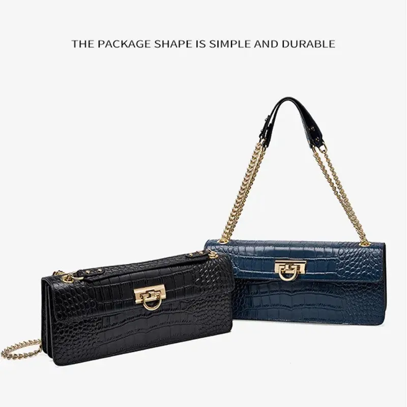 Crocodile Print Women's Chain Bag Shoulder Bag
