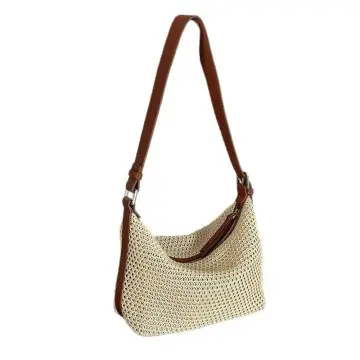 Women's Straw Bag Hobo Bag Shoulder Crossbody Bag Dumpling Bag