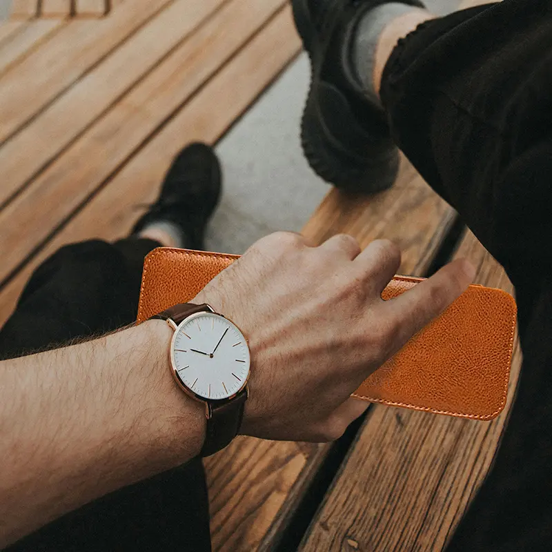 PU Leather Watch Case 5 Slot Watch Box