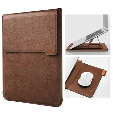 Leather Laptop Sleeve MacBook Air Sleeve with Laptop Stand and Mouse Pad