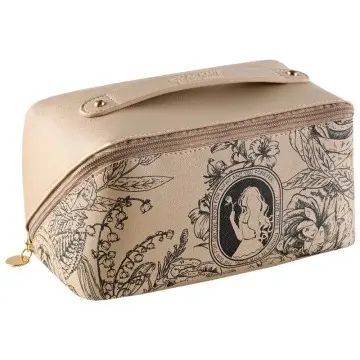 Vintage Pattern PU Leather Travel Cosmetic Bag