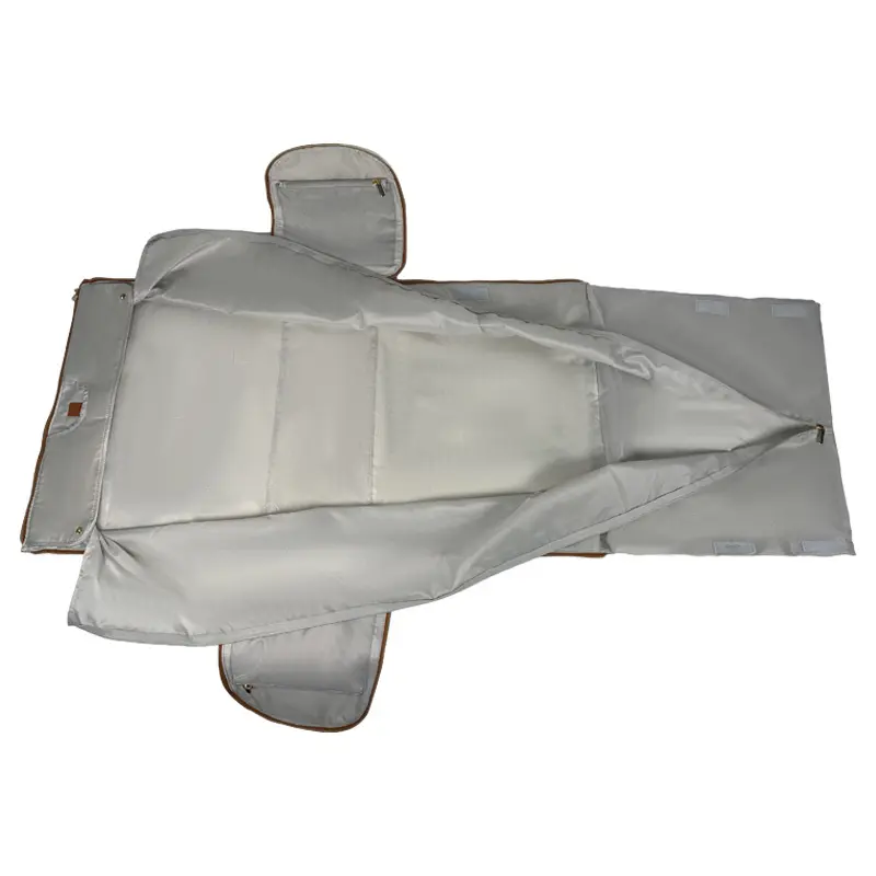 Large PU Leather Garment Bag With Shoe Compartment