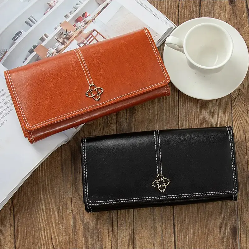 PU Leather Women's Wallet Women's Leather Clutch Bag
