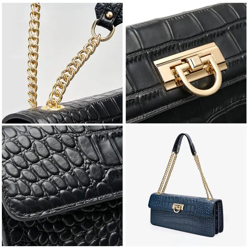 Crocodile Print Women's Chain Bag Shoulder Bag