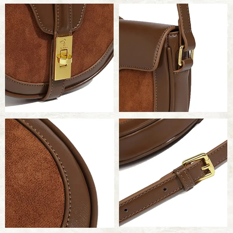 Retro PU Leather Crossbody Bag for Women