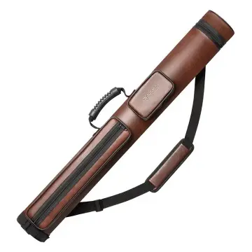 Hard Pool Cue Case Faux Leather Billiard Accessories Snooker Bag