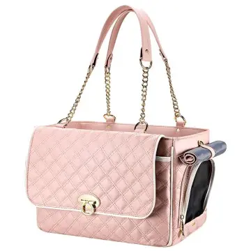 Stylish Leather Pet Bag Dog Bag with 2 Large Pockets