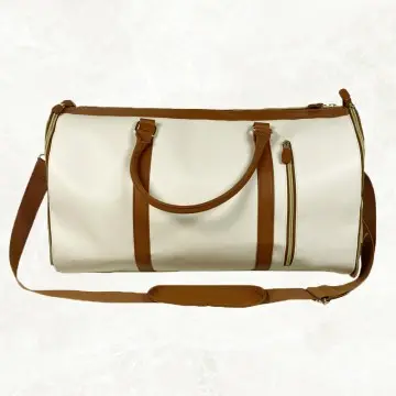 Large PU Leather Garment Bag With Shoe Compartment