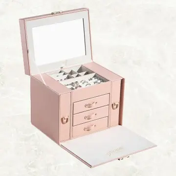 Multi-layer PU Leather Jewelry Box wi...