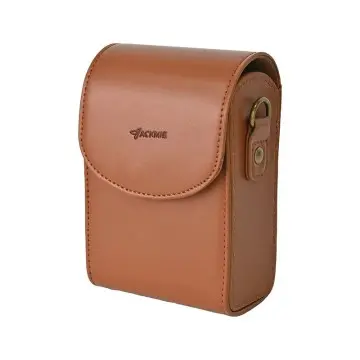 PU Leather Solid Color Camera Messenger Bag Vintage Camera Bag