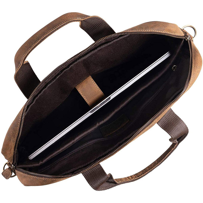18-inch Laptop Leather Laptop Bag Messenger Bag