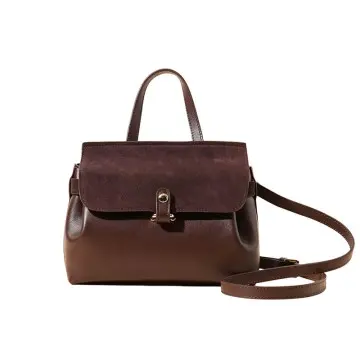 Top Layer Cowhide Women's Suede Commuter Shoulder Bag