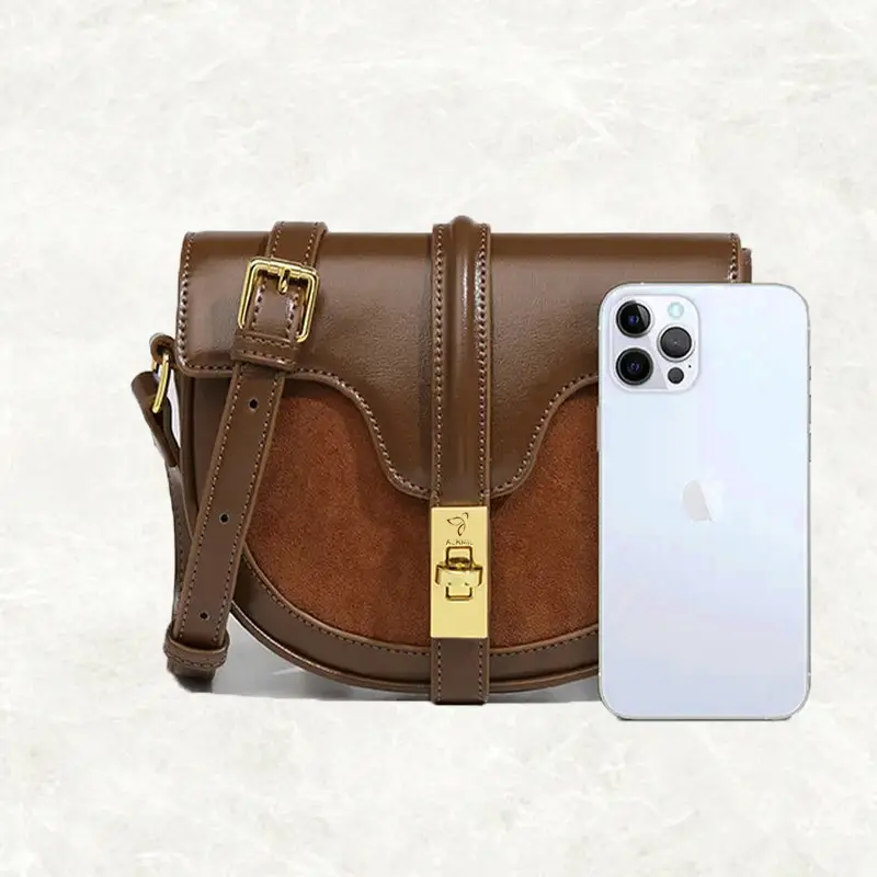 Retro PU Leather Crossbody Bag for Women