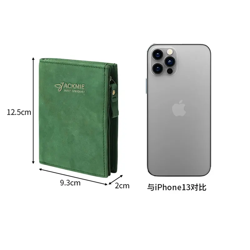 Genuine Leather Wallet Folding Anti-theft Wallet