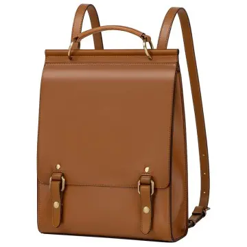 Women's Genuine Leather Backpack Vintage Laptop Bag
