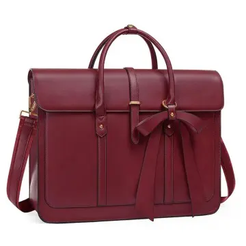 15-15.6 Inch PU Leather Laptop Shoulder Bag Convertible Backpack