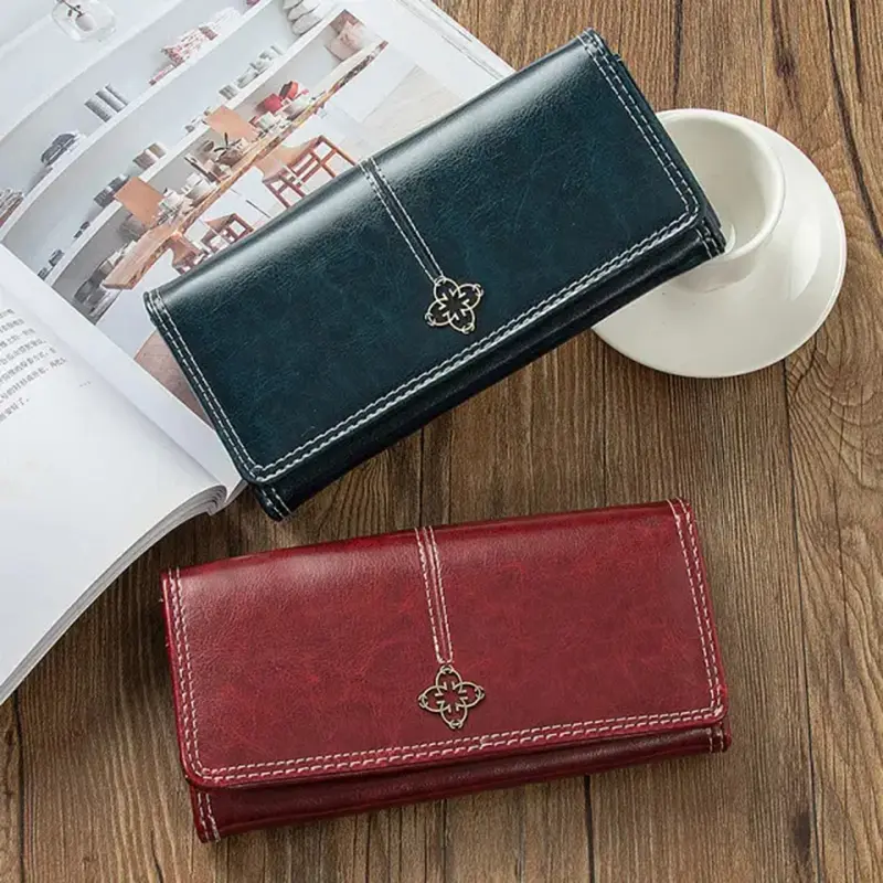 PU Leather Women's Wallet Women's Leather Clutch Bag