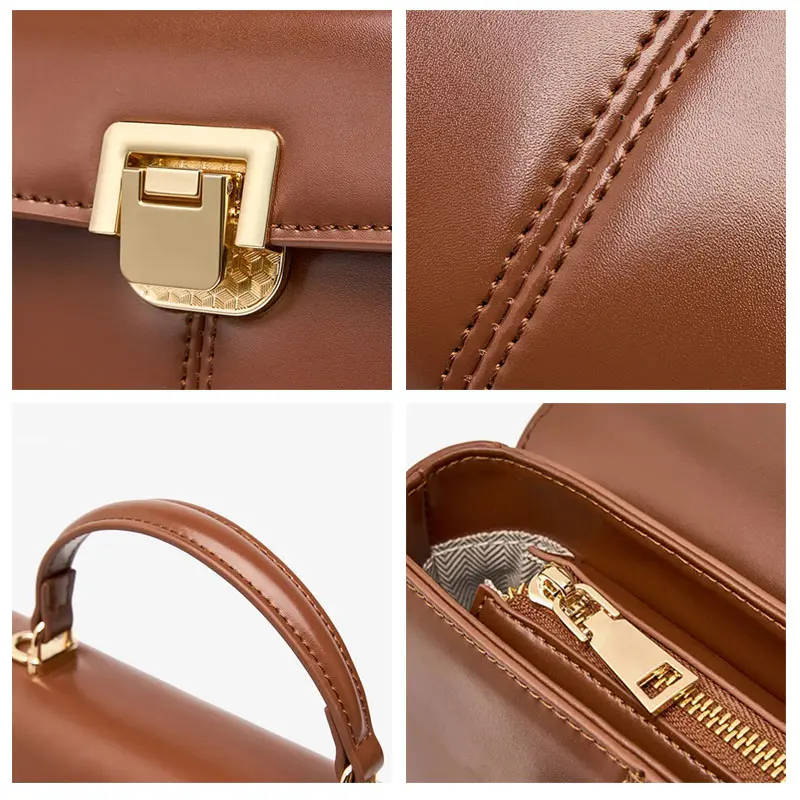 Women's Genuine Leather Purse Crossbody Bag Handbag
