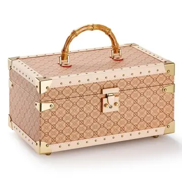 3 Layers Jewelry Box Vintage Jewelry Storage Box with Mirror