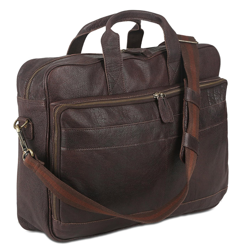 18-inch Laptop Leather Laptop Bag Messenger Bag