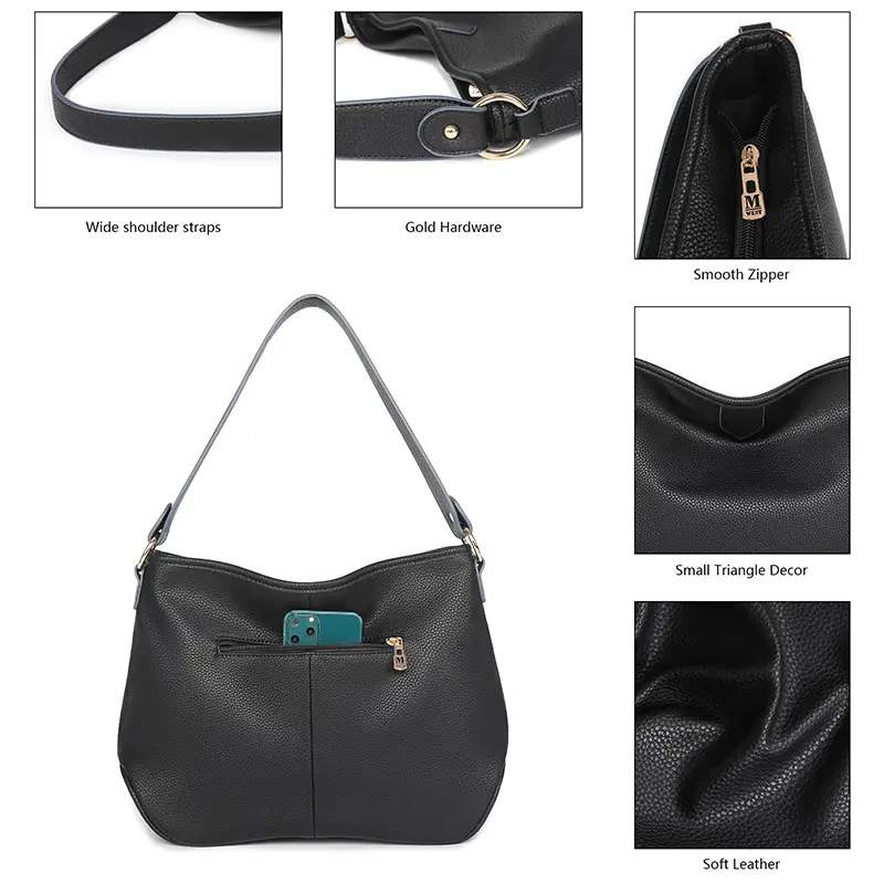 Leather Hobo Bags for Women Shoulder Satchel Bag