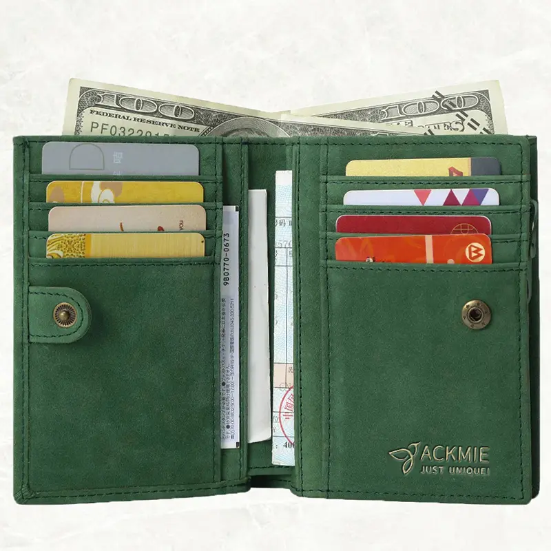 Genuine Leather Wallet Folding Anti-theft Wallet