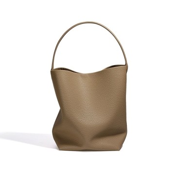 Soft Cow Bucket Bag Commuter Shoulder Tote Bag