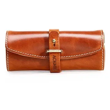 Portable Anti-pressure Leather Glasses Case Travel Sunglasses Case