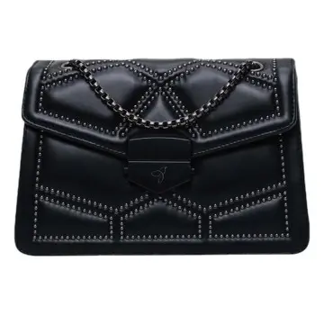 Diamond Quilting Leather Chain Shoulder Bag