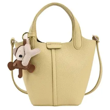 Genuine Leather Bag Handbag Women Light Luxury Bucket Bag Shoulder Messenger Bag