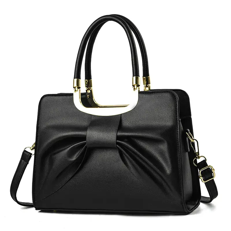 New PU Leather Purse Bow Leather women's Handbag