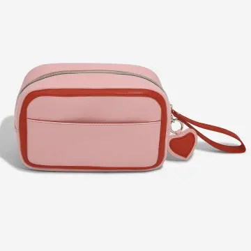 Cute Cosmetic Bag with Heart Pendant