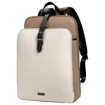 Leather Backpack for Women 15.6-inch Laptop Bag