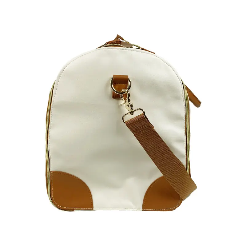 Large PU Leather Garment Bag With Shoe Compartment