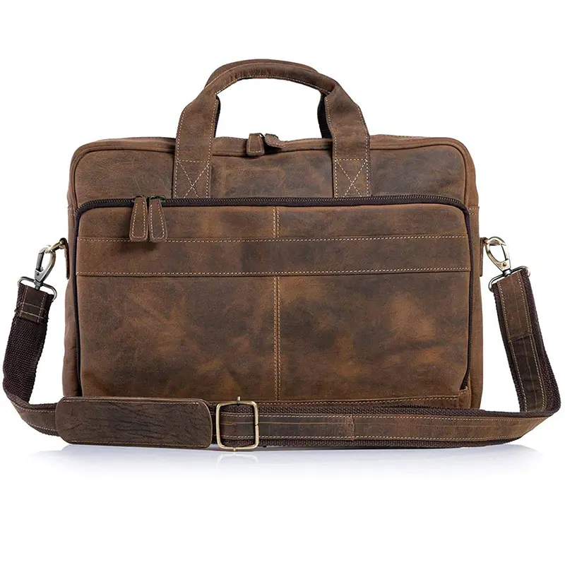 18-inch Laptop Leather Laptop Bag Messenger Bag