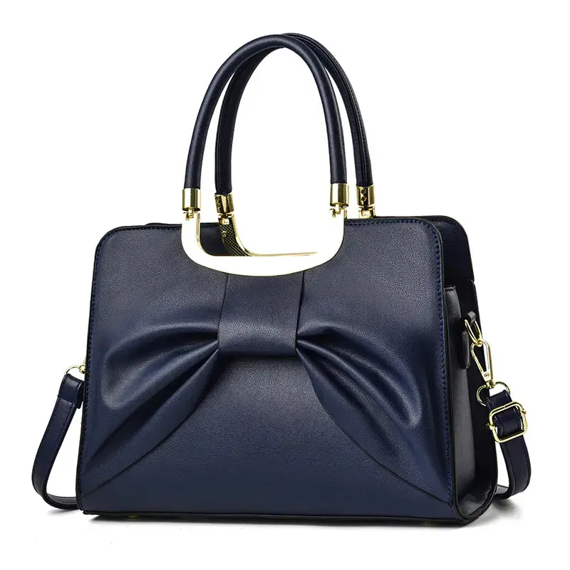New PU Leather Purse Bow Leather women's Handbag