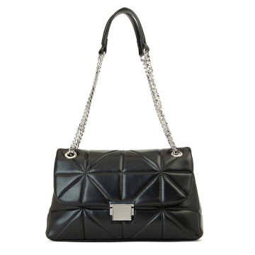 Ladies Vegan Leather Shoulder Bag Qui...
