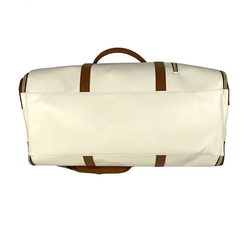 Large PU Leather Garment Bag With Shoe Compartment