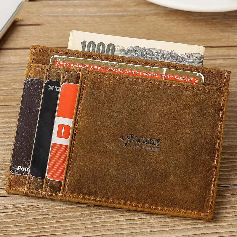 Genuine Leather Card Holder Anti-magnetic Card Bag